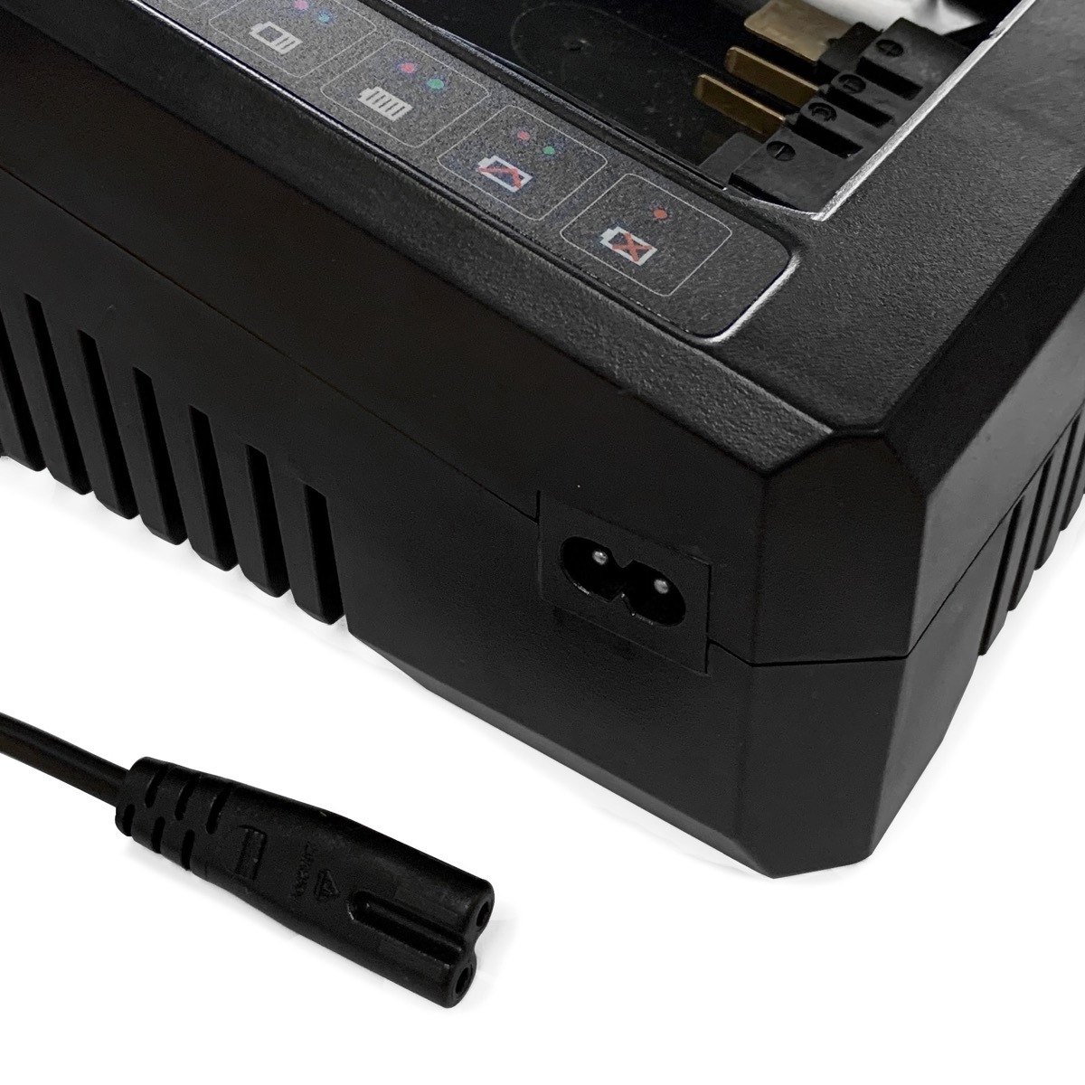 MVCRG Battery Charger which is used to charge batteries for the Atom Poker or Atom Screed which are used to vibrate and level concrete. Available from Speedcrete, United Kingdom. 