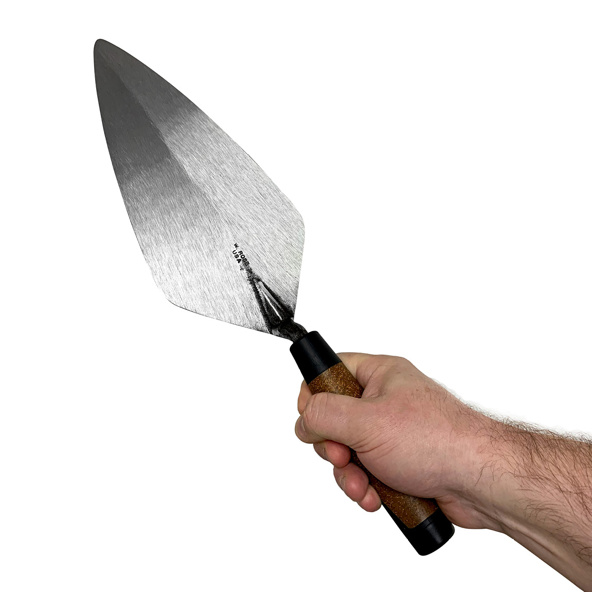Cork handled Narrow London W.Rose trowels can be bought from Speedcrete, United Kingdom. The trowels are forged using a special process to I've the trowel flexibility and strength,