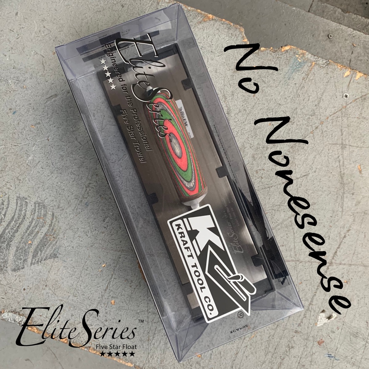 The new Elite Series™ XtremeFLEX™ finishing trowel is made of special premium stainless steel alloy to create the most flexible trowel available. The 14" x 4" blade is completely smooth with no exposed rivets along the bottom. Available from Speedcrete.