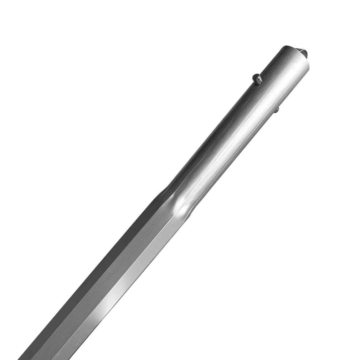 This 6ft long and 1 3/8" (35mm) diameter Swaged Octagon Handle is specially designed for increased grip strength by an average of 20% in comparison with round handles. Concrete finishing tools from Speedcrete, United Kingdom.