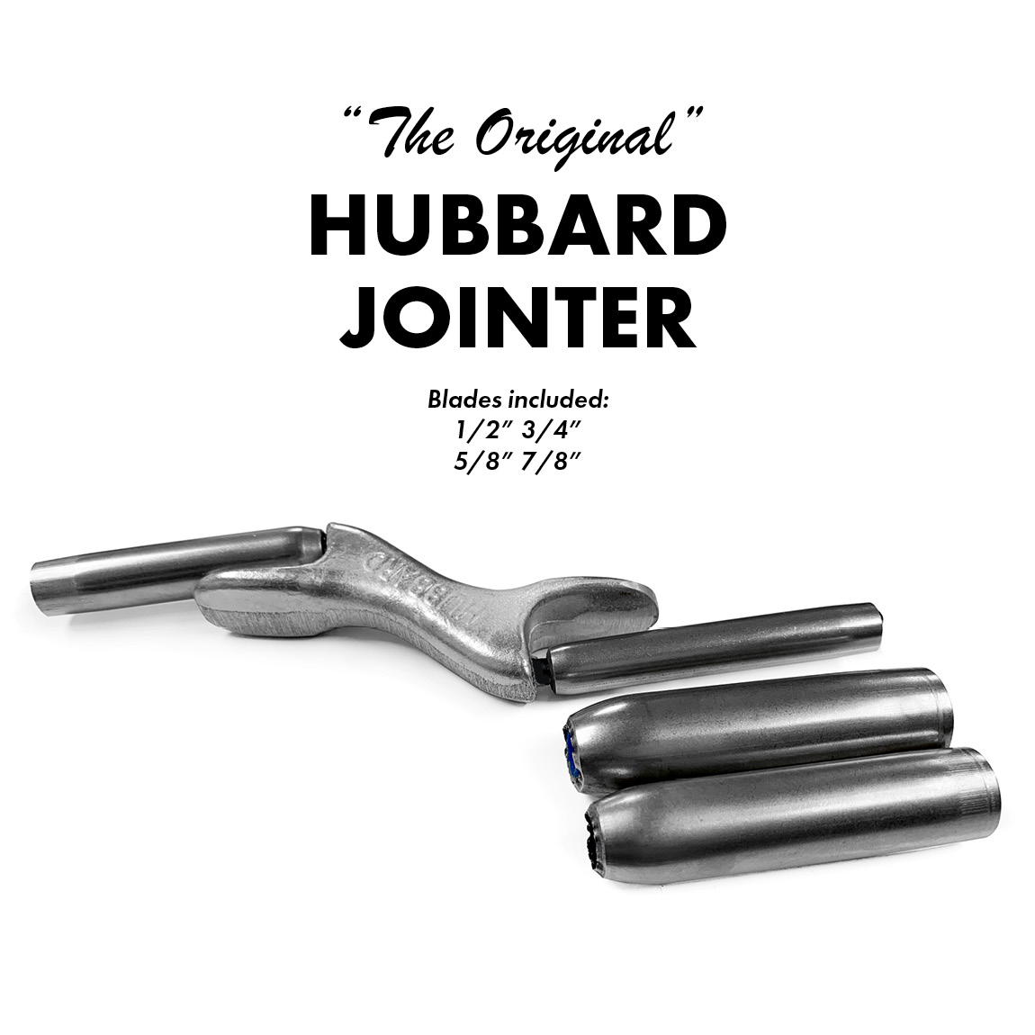 The Hubbard Brick Jointer's distinctive design allows for one tool to create four different joint sizes. The jointer comes with a 1/2