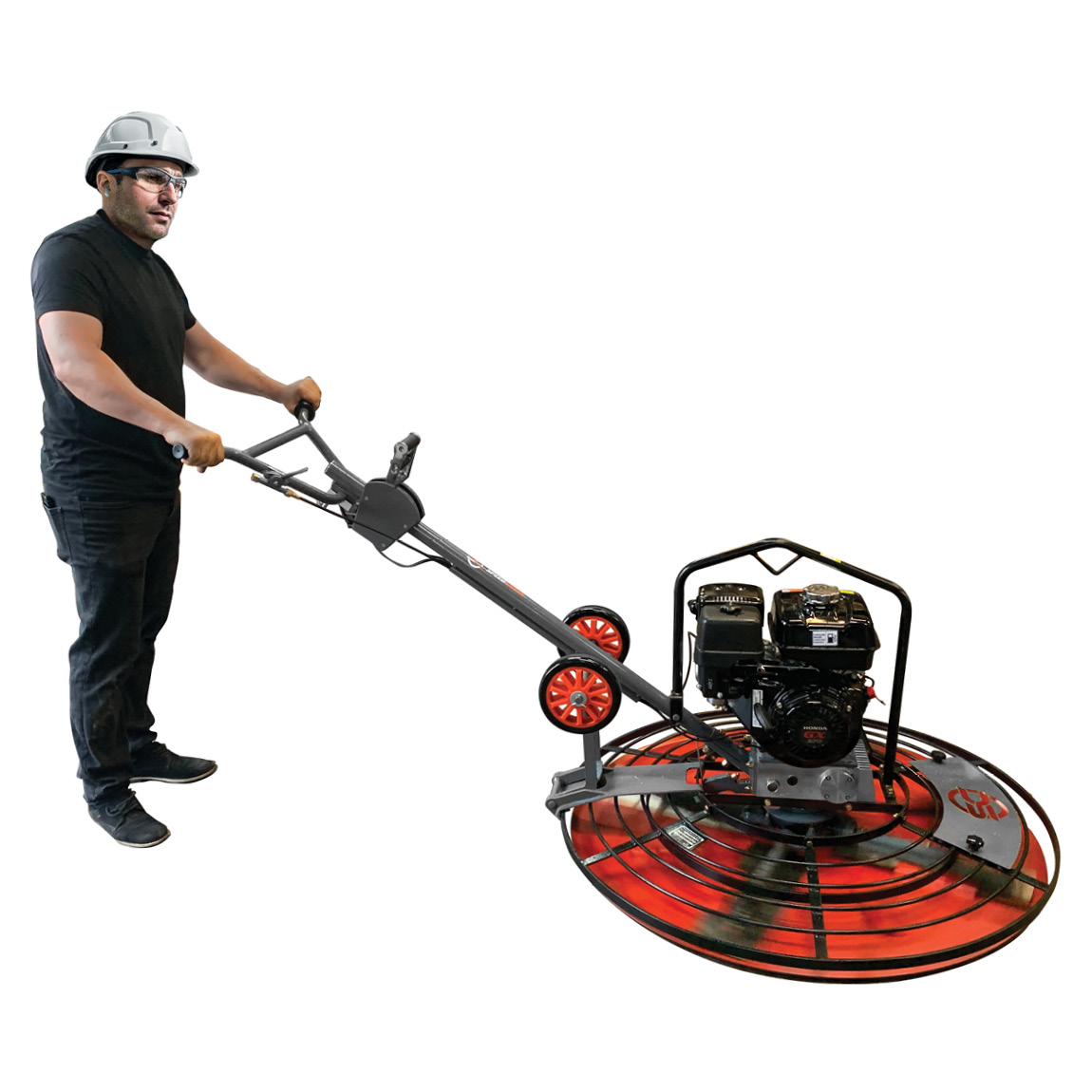 This powerful 4 blade 46" pedestrian trowel is used to level concrete across slabs and bays. Speedcrete have developed this machine as the ultimate concrete professional for use in the United Kingdom. This power float has an easy pitch control machine is 