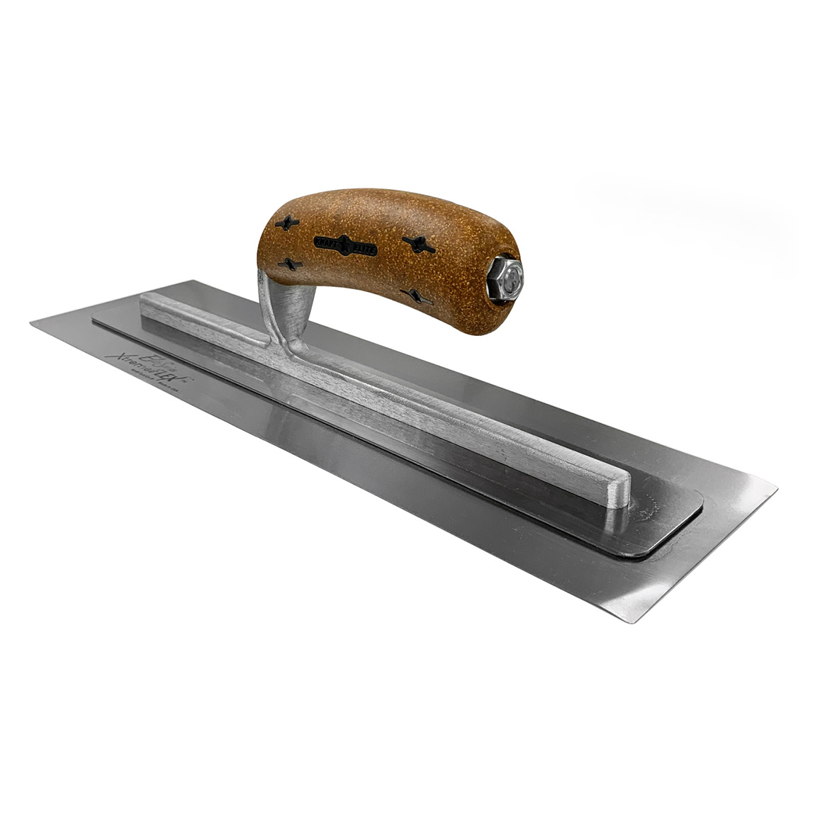 16" x 4" Elite Series Five Star™ XtremeFLEX™ Stainless Steel Trowel with Cork Handle. The professional plastering trowel with a unique blade flex. Available from Speedcrete, United Kingdom.