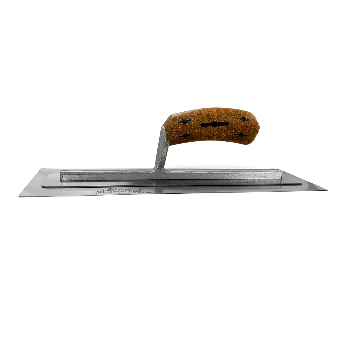 16" x 4" Elite Series Five Star™ XtremeFLEX™ Stainless Steel Trowel with Cork Handle. The professional plastering trowel with a unique blade flex. Available from Speedcrete, United Kingdom.