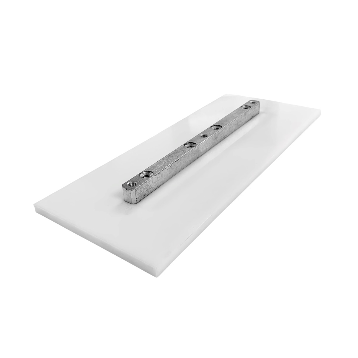 These polypropylene blades measure 6" x 14" and will fit 36" pedestrian and ride-on concrete finishing trowels. Available from Speedcrete, United Kingdom.