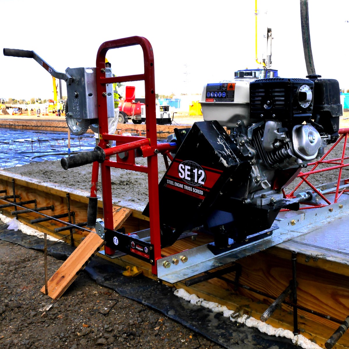 The Razorback Truss Screed from Allen Engineering is available for concrete levelling from Speedcrete, United Kingdom.