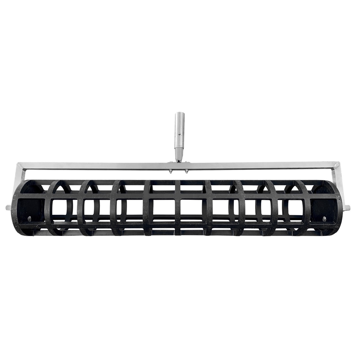 Concrete pattern roller from Speedcrete creates squares in the concrete for yards and agricultural shed floors.