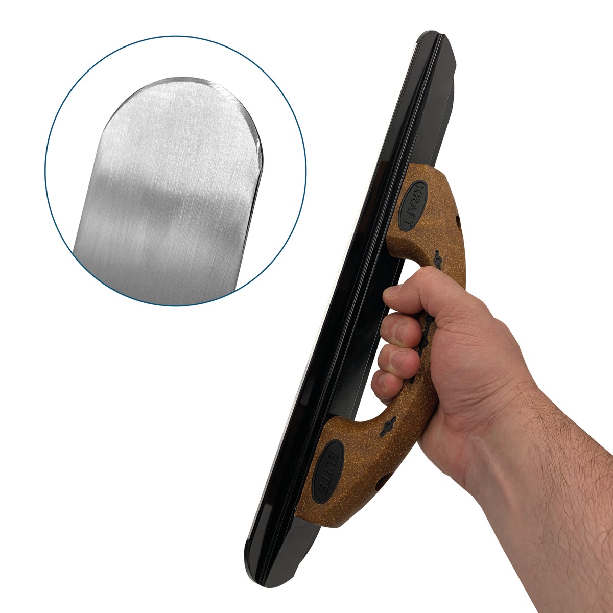 16" x 3-1/4" Elite Series Five Star™ Round End Magnesium Float with Cork Handle, available from Speedcrete in the United Kingdom.