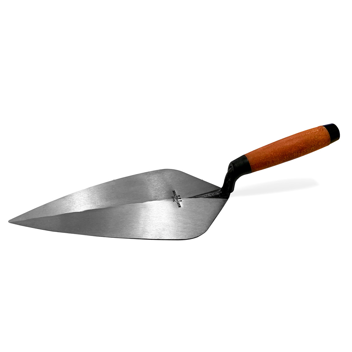 MARSHALLTOWN 12" NARROW LONDON DURACORK GRIP Marshalltown 12" London Pattern Brick Trowel; forged from a single piece of high carbon steel and heat treated for strength, Duracork handle. Available in the United Kingdom via Speedcrete.