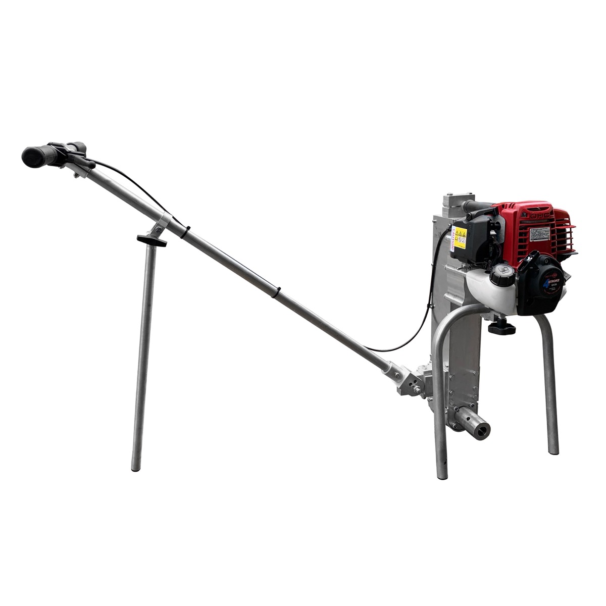 The RT6 Roller Striker connects to a tube which allows operatives to level concrete across form work. This mechanically driven rotoscreed comes with a 6m tube which has a 4.5" diameter. Available to hire or purchase from Speedcrete, United Kingdom.