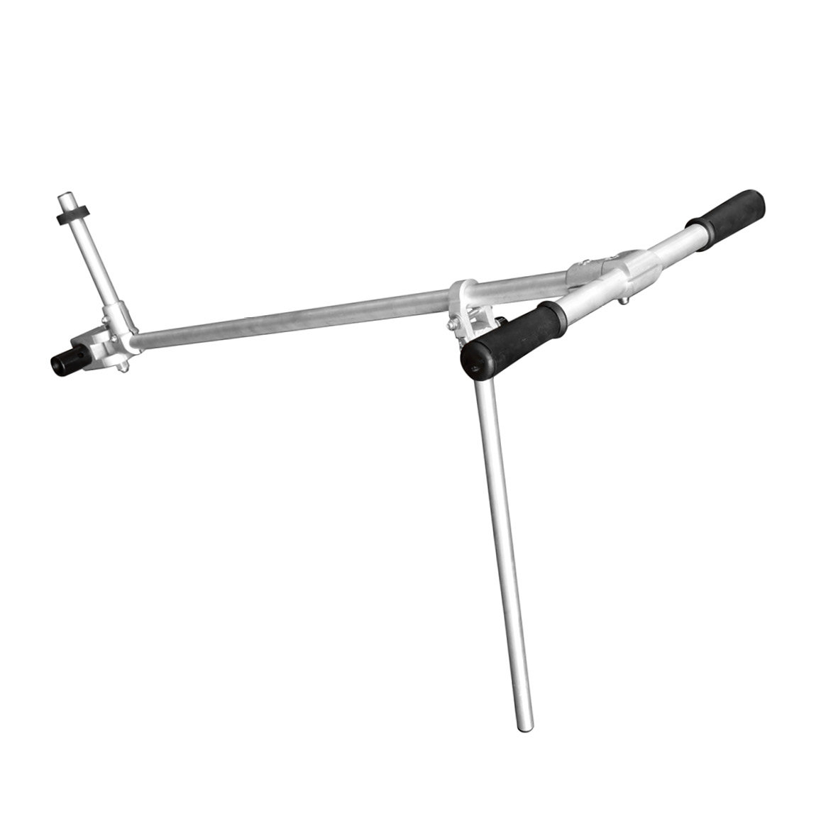 Concrete can be placed and levelled using a roller screed. This RT6 model connects to a roller to screed the concrete level. This Cold end T-bar is available from Speedcrete, United Kingdom.