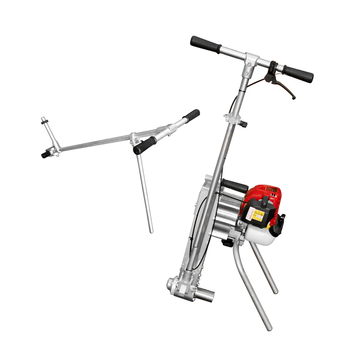 The RT6 Roller Striker connects to a tube which allows operatives to level concrete across form work. This mechanically driven rotoscreed comes with a 6m tube which has a 4.5" diameter. Available to hire or purchase from Speedcrete, United Kingdom.