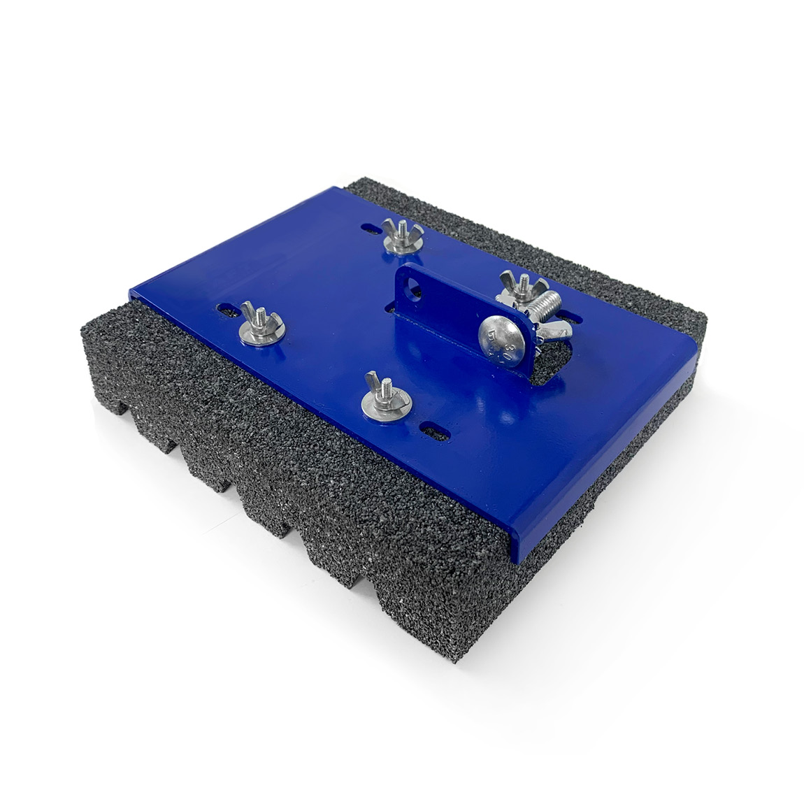 This 20 grit fluted mop makes dressing down concrete fast and easy. The fluted brick is on a diagonal, which provides sharp edges to help with stubborn materials while carrying away the excess debris. Use with the included Clevis Handle or adapter of your