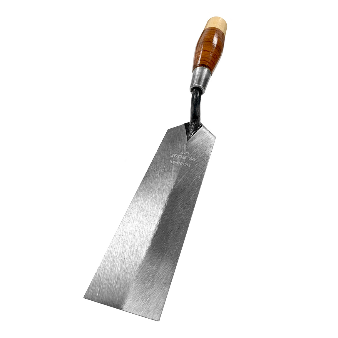 Leather handle margin trowels supplied in the United Kingdom Via Speedcrete. These single forged steel trowels are handy for any masonry professional.
