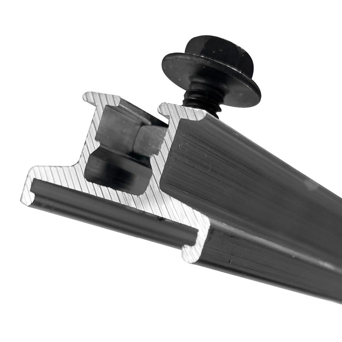 Aluminium brush mechanism from Marion Brush Chameleon range. Simply slide you refill into place and tighten screws. This comes with a slide angle adapter to control bristle angle on the concrete. Available from speedcrete, United Kingdom.