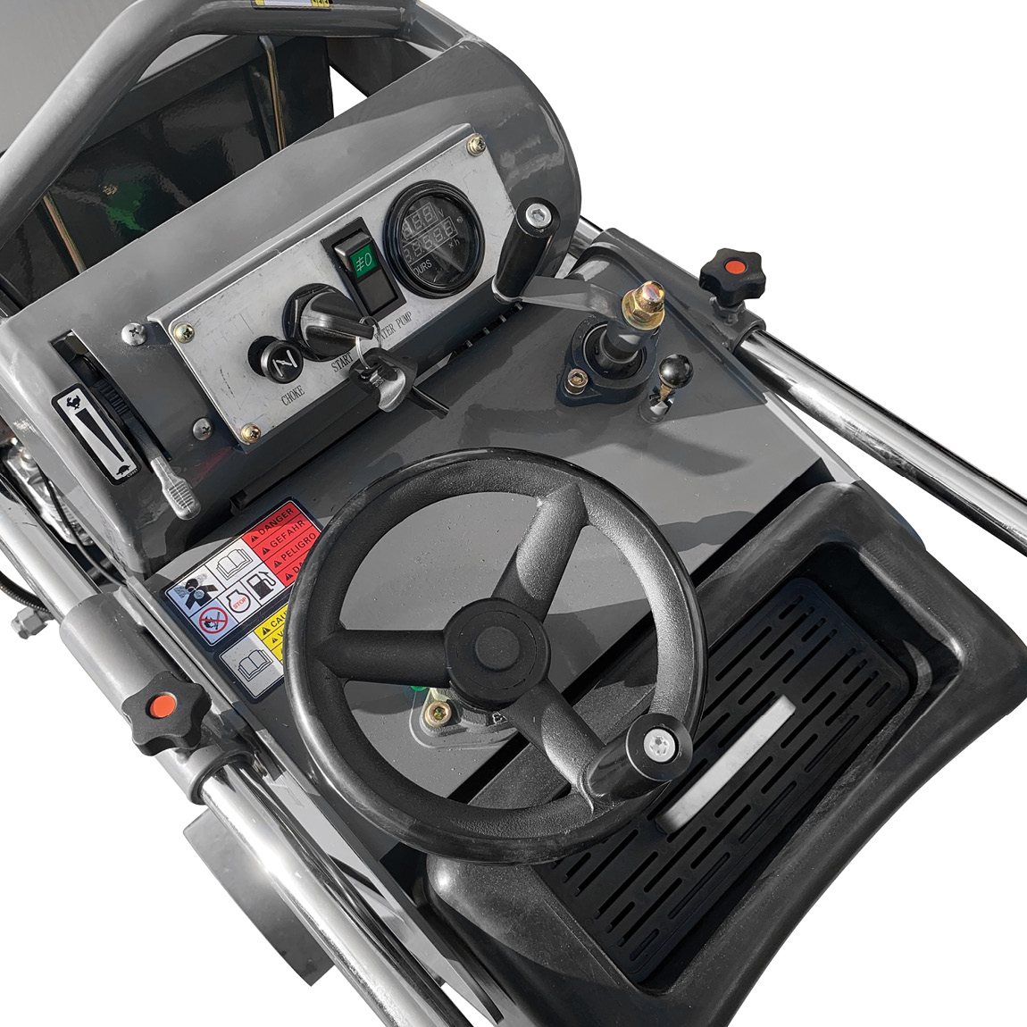 This semi-self propelled concrete cutting machine has a maximum cutting depth of 270mm and can be used with blades sizes between 300mm & 700mm. Available from Speedcrete, United Kingdom.