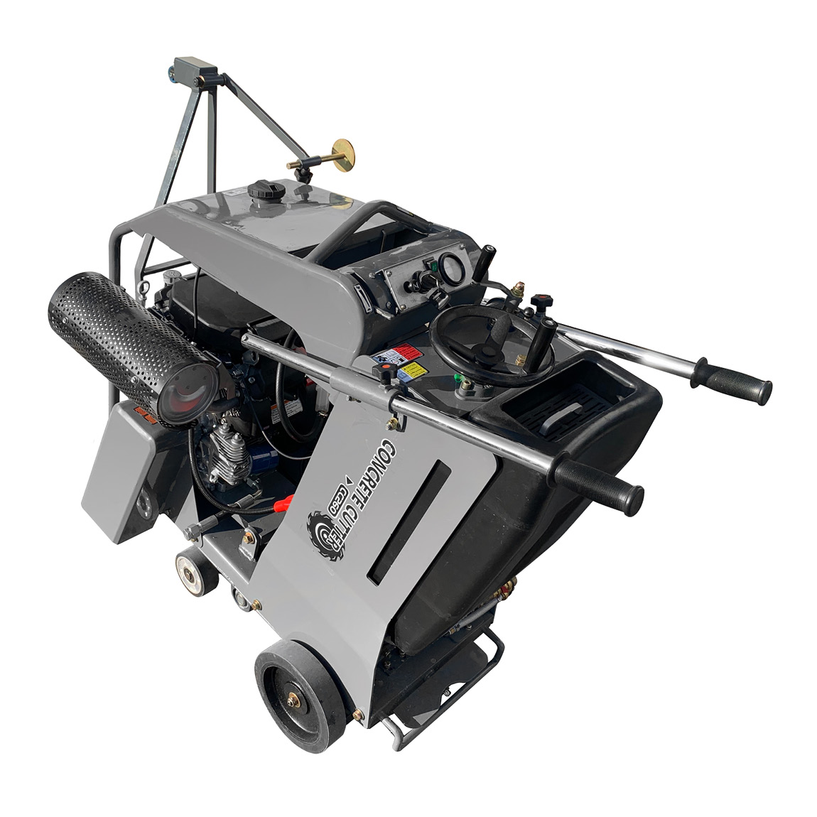 This semi-self propelled concrete cutting machine has a maximum cutting depth of 270mm and can be used with blades sizes between 300mm & 700mm. Available from Speedcrete, United Kingdom.