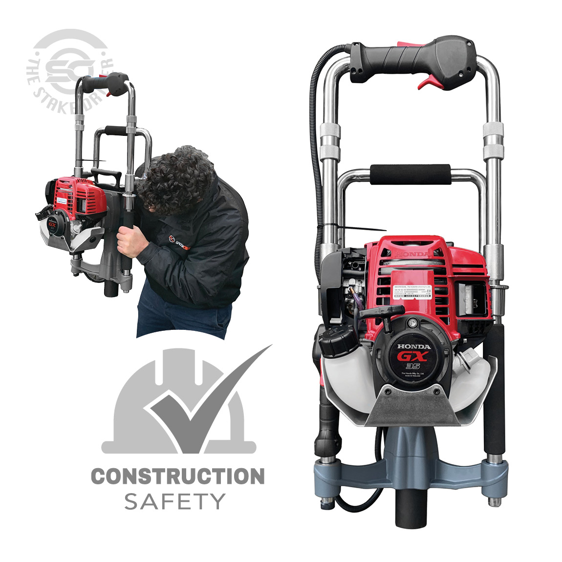 The Stake Driver Cart Kit is an all in one solution to placing form stakes and removing form stakes safely and efficiently. Available from Speedcrete, United Kingdom.