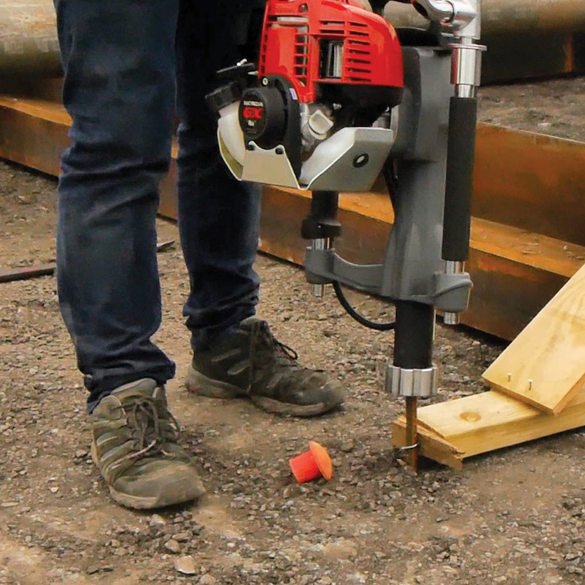 The Stake Driver Cart Kit is an all in one solution to placing form stakes and removing form stakes safely and efficiently. Available from Speedcrete, United Kingdom.