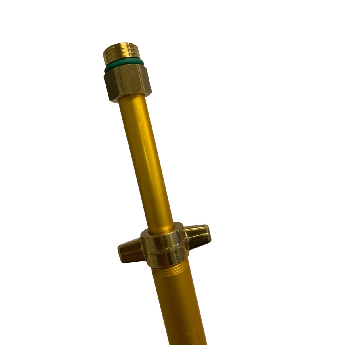 This telescopic aluminium tube extends from when detracted is 1 meter long and can be extended to 2 meters. This anodised Brass tube is suitable for use with the Birchmeier A50 AC1 (CAS with battery pack. Available from Speedcrete, United Kingdom. 
