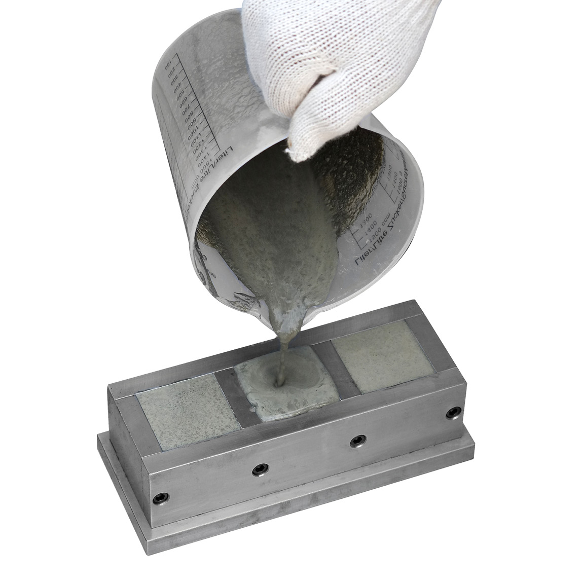 This Cube mould for testing the strength of concrete allows 50mm cubes to be formed for curing at 7, 15 and 28 days. Concrete levelling and finishing tools suppliers Speedcrete, United Kingdom.