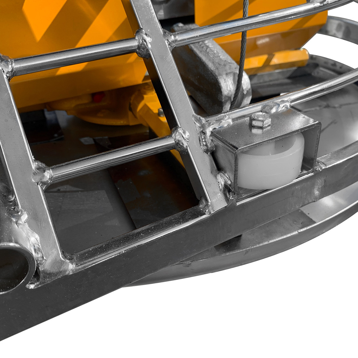 The mini ride on trowel for concrete finishing is made by Italian manufacturer Barikell and supplied in the United Kingdom via Speedcrete. This 8 blade float will produce flat concrete in tight spots and has pitch variation.
