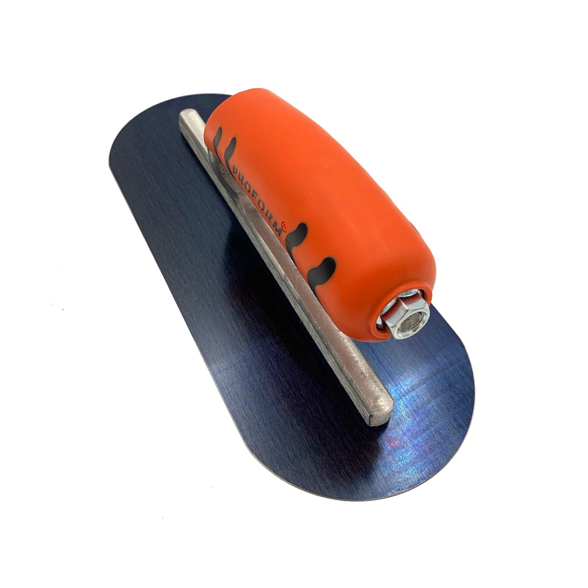 250mm x 100mm Rnd/Rnd - Blue Steel Concrete Trowel