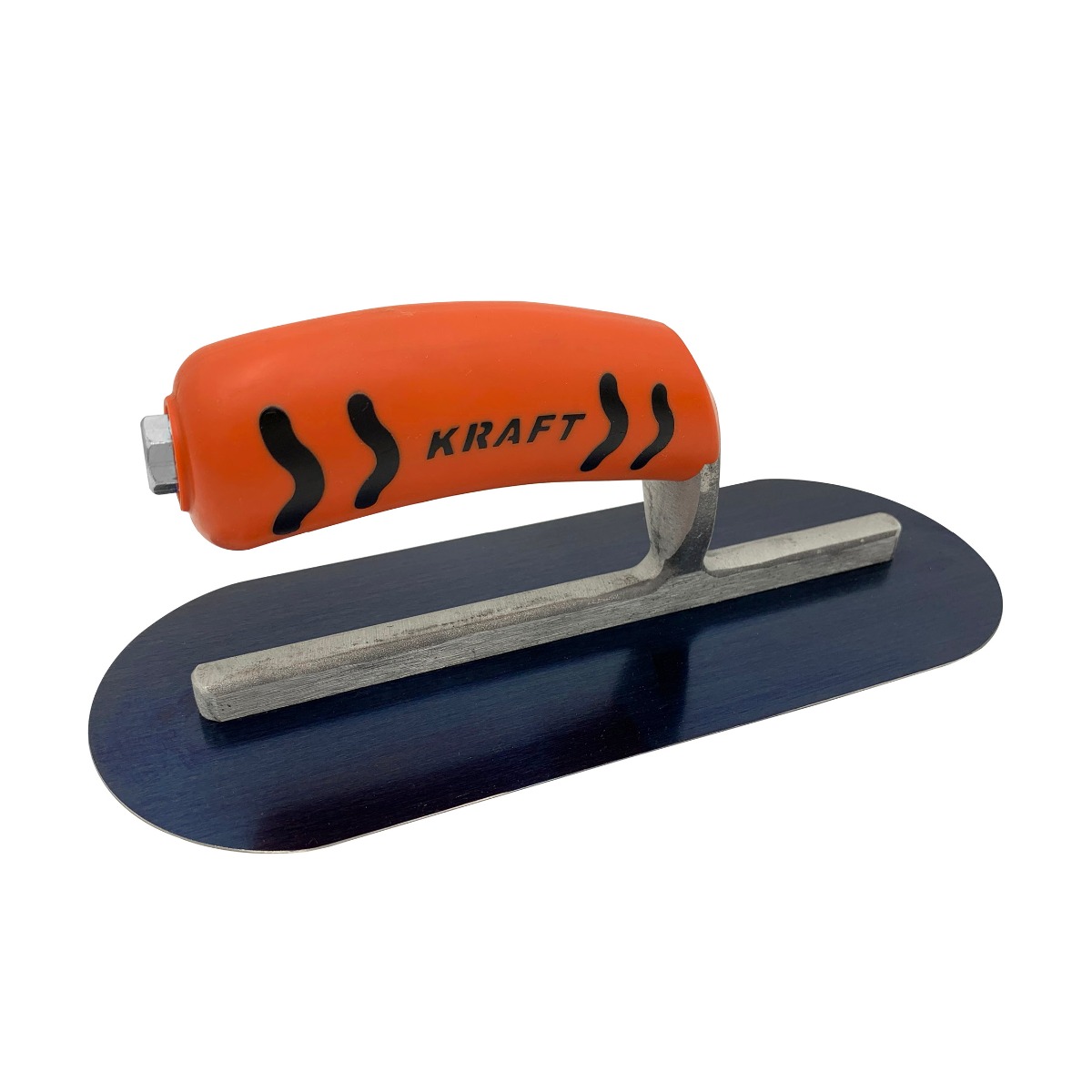 250mm x 100mm Rnd/Rnd - Blue Steel Concrete Trowel