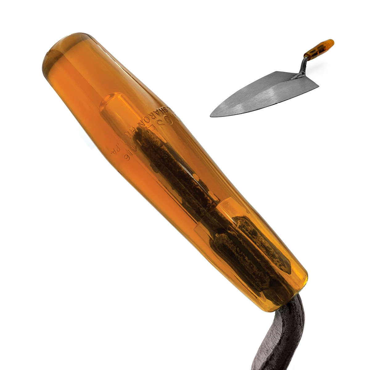 All W.rose professional brick trowels are made from a single piece of carbon steel, each high quality brick trowel blade is hand polished for comfort and required flexibility. Philadelphia plastic handle.
