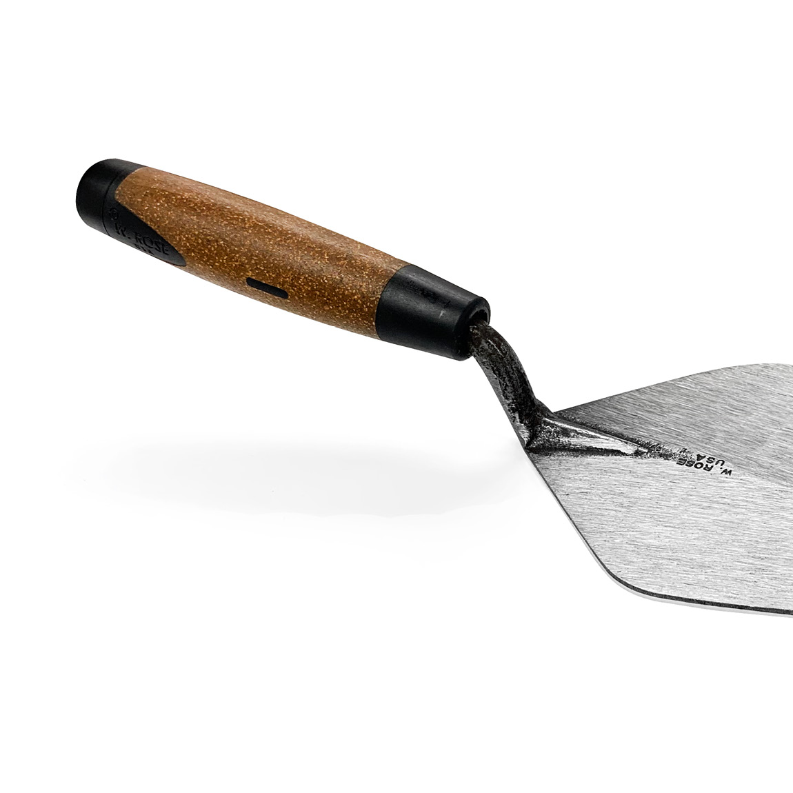 Cork handled Narrow London W.Rose trowels can be bought from Speedcrete, United Kingdom. The trowels are forged using a special process to I've the trowel flexibility and strength,