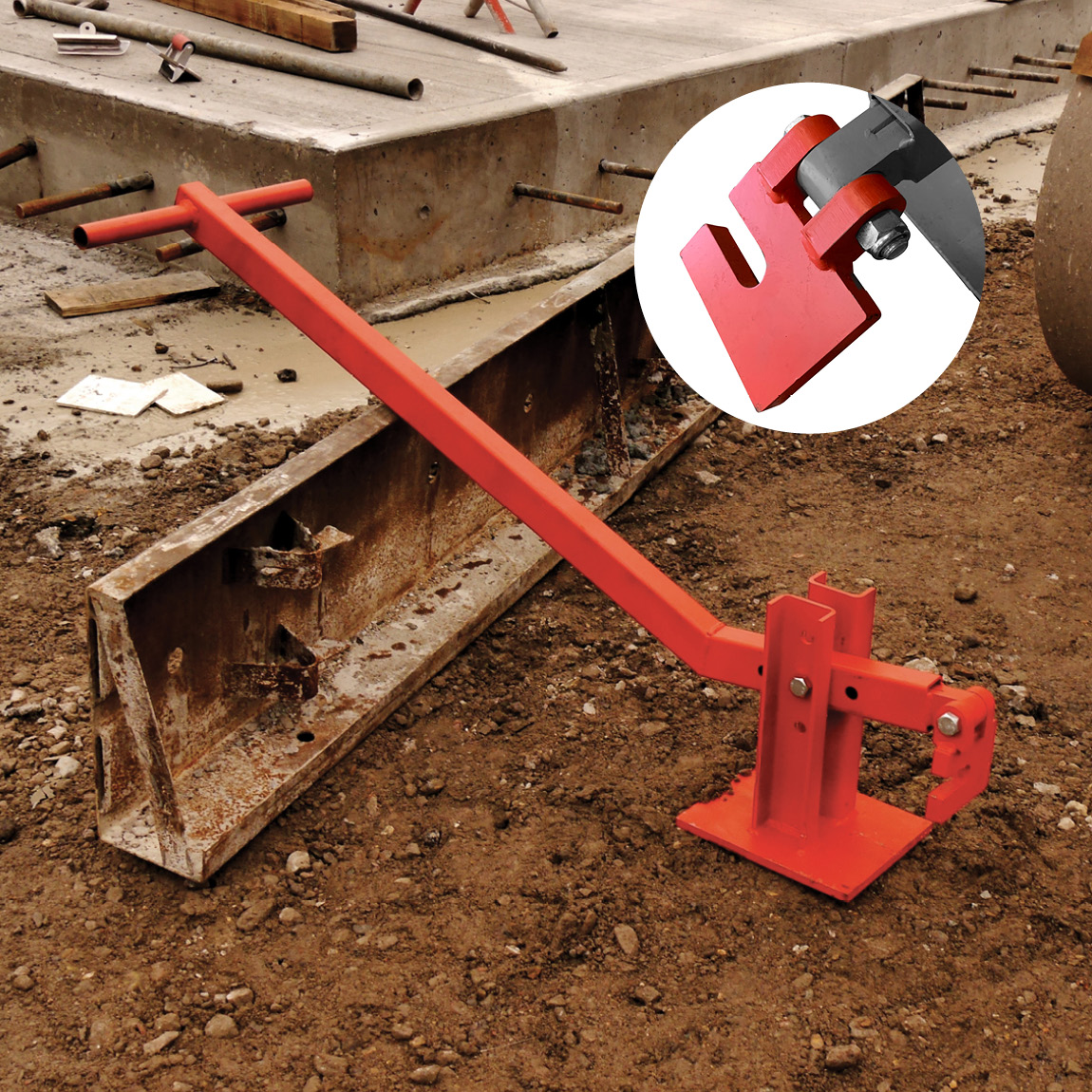 This is a replacement puller plate for the heavy duty stake extractor product code RF/EXT. This is available from Concrete finishing and levelling suppliers Speedcrete. United Kingdom.