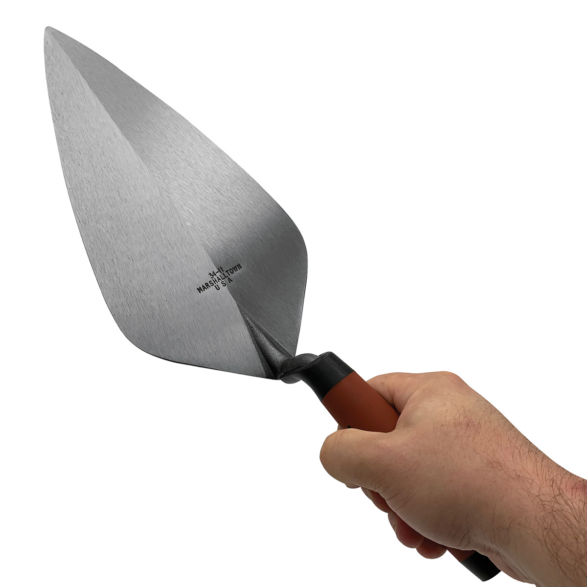 Wide Heel Marshalltown Brick Trowels for masonry professionals, available in the United Kingdom Via Speedcrete online shop and depots. 