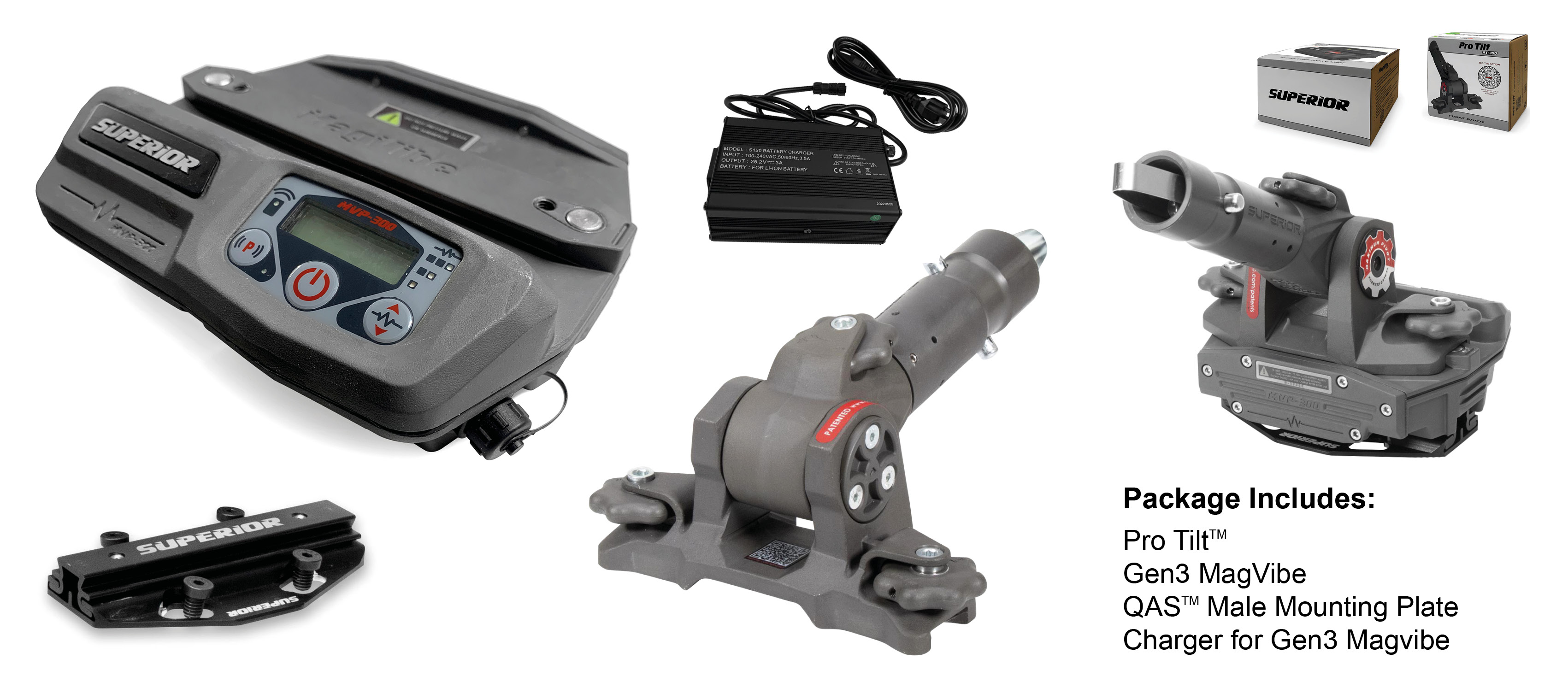 Gen3 MagVibe Package Turn any bullfloat into a vibrating float for concrete finishing. The Gen3 Vibe can be used with channel radius for best usage. Available from Speedcrete, United Kingdom.